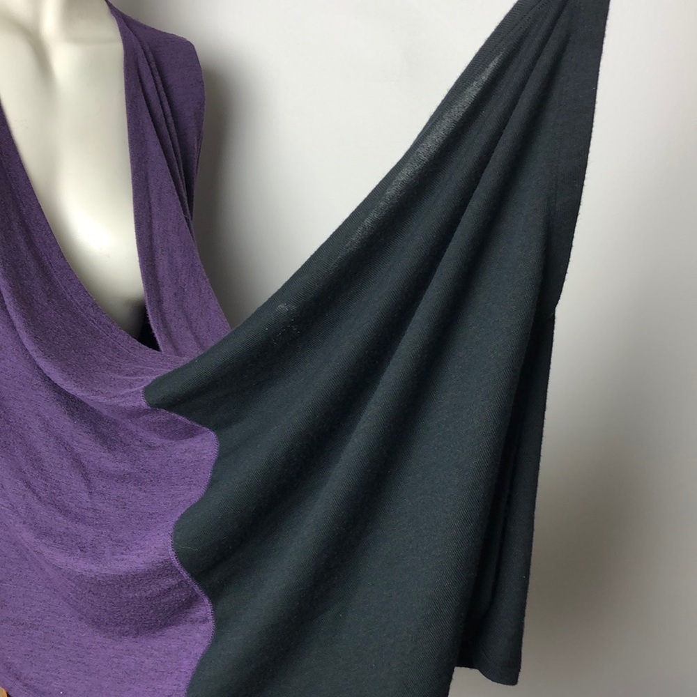 Karma Black/Purple Infinity Knit Wrap Cardigan Size M - Picture 6 of 15